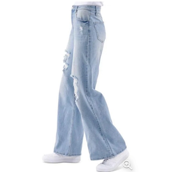 Vanilla Star Denim - High Rise Wide Leg Skate Jeans